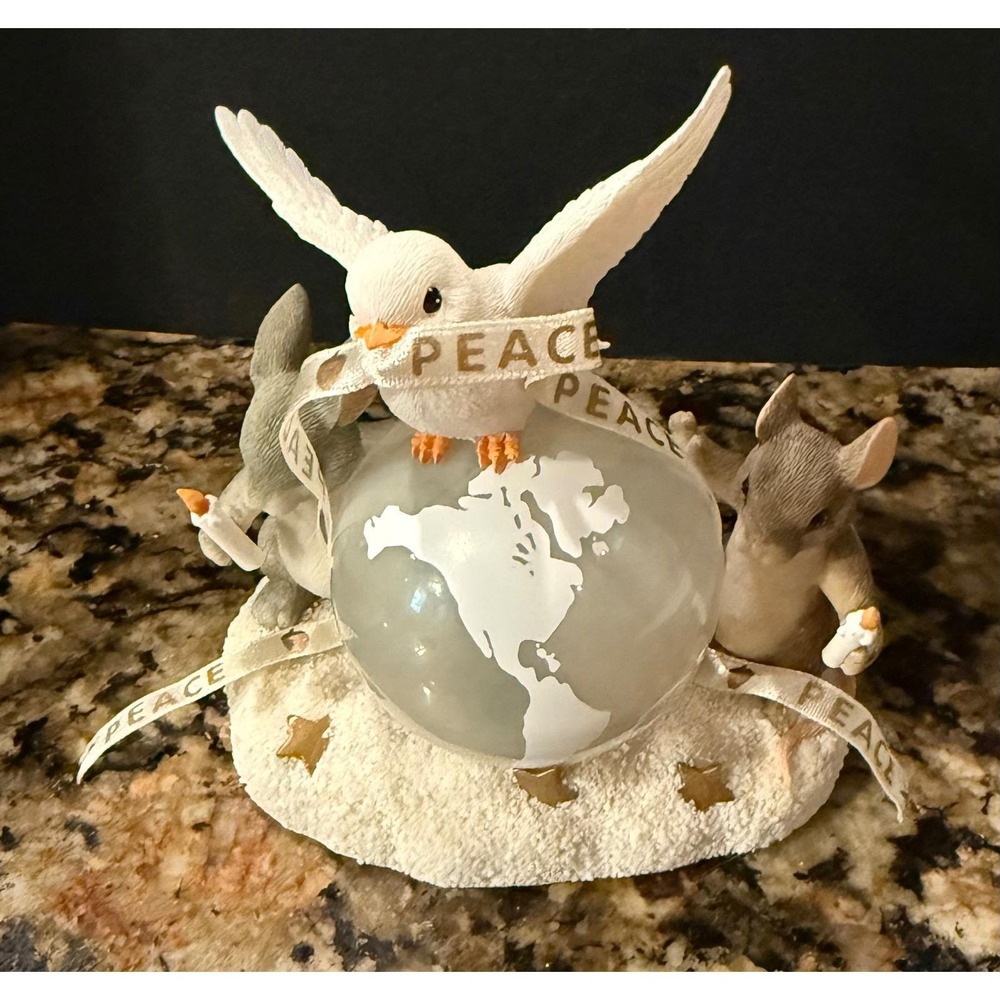Charming Tails Fitz Floyd Millennium Edition A World of Good Wishes Dove READ
